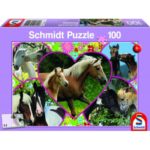 Puzzle 100 Teile Pferdeliebe 56122