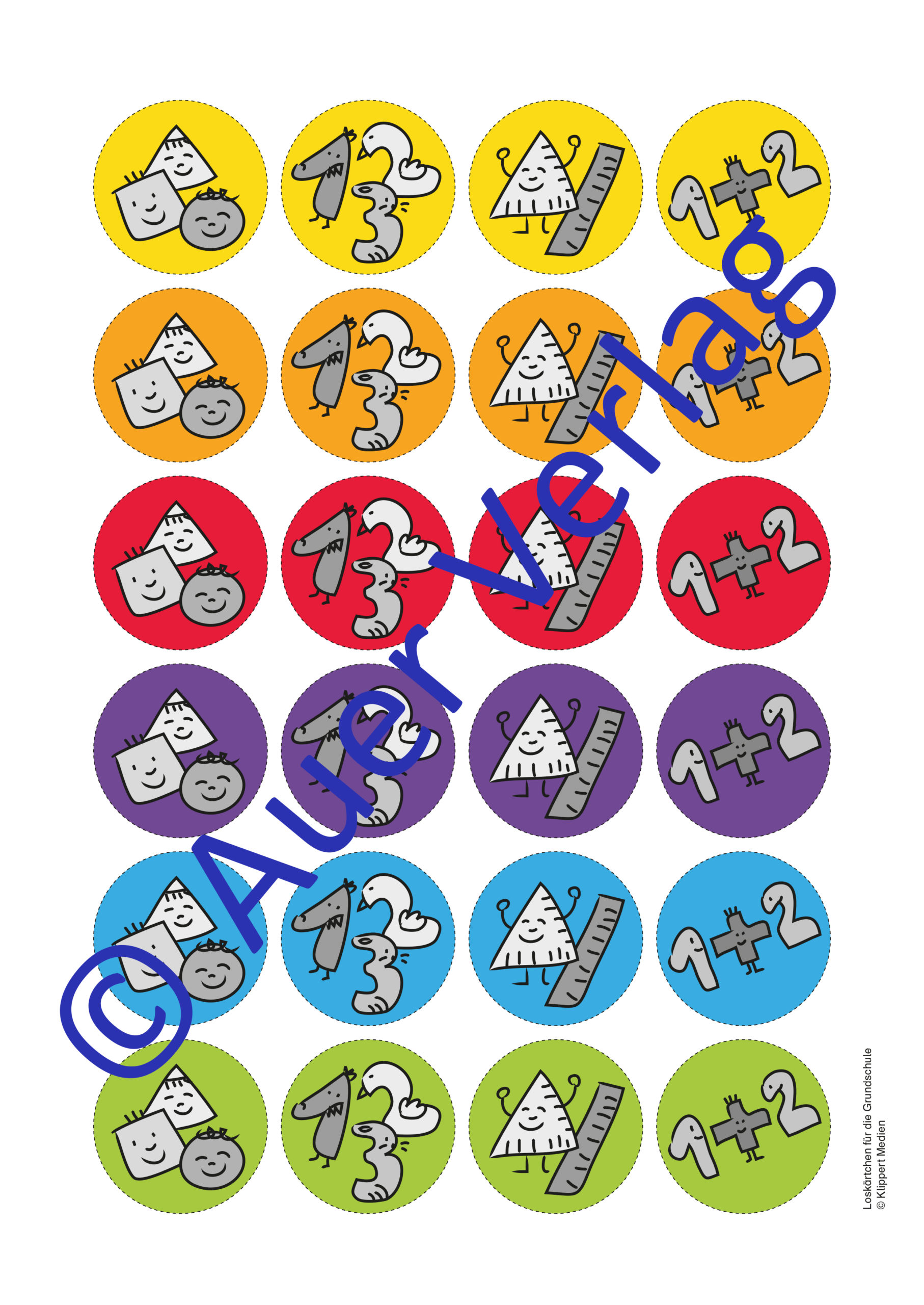 Loskärtchen für die Grundschule. Lerngruppen kreativ bilden - mit thematischen Motiven zu allen Fächern (1. bis 4. Klasse) – Bild 3